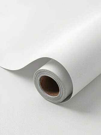 1 rolă de tapet adeziv alb pentru decorul casei, hârtie de contact din vinil impermeabilă, autocolant de perete autoadeziv potrivit pentru camera de zi, dulap, decor de bucătărie, tapet detașabil, decorare cameră pentru camera de zi, dormitor, sufragerie