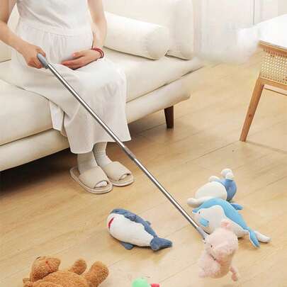 83cm Extendable Stainless Steel Litter Picker With Comfortable Grip, Suitable For Pregnant Women, Outdoor Trash Collection, Sanitary Use, Heavy Duty Stainless Steel Grabber Tool - Extra Long 83/100cm Telescopic, Ergonomic Handle, Suitable For Pregnant Women, Janitors, Gardening - Applicable For Home, Hospital, Outdoor Cleaning - Durable Lightweight Design