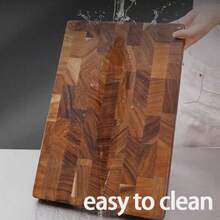 MIYORK 1pc Walnut Wood Cutting Board, Thick Solid Wood Chopping Board For Home Kitchen, Commercial Restaurant, Camping, Durable And Easy To Clean, Natural Texture And High-Quality Design - Walnut Wood Cutting Board - View 4