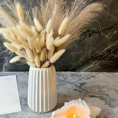 Khuôn silicon dễ tháo khuôn làm bình hoa, khuôn hình trụ họa tiết sọc hiện đại, khuôn đúc nhựa epoxy tự làm, hộp đựng bút, hộp đựng đồ trang trí nhà cửa, quà tặng Ngày của Mẹ.