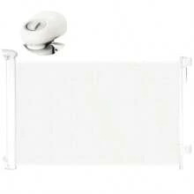 Puerta De  - 500 * 86CM Puerta para Perros RetráctilPuerta De  De Malla para Perros Y Mascotas para Escaleras Cocina Pasillo Interior Y Exterior-Blanco - Blanco - Ver 7