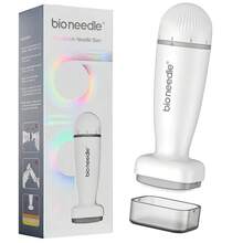 钛金微针美容滚轮替换装 - 微针护肤工具 - 男女通用微针化妆工具 (0.25mm)，用于头发和胡须微去角质的微针美容滚轮，可调节微针美容工具，专业级微针美容工具 - 白色 - 查看 3