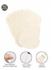 30-Pack, Non-Woven Disposable Nipple Covers, Black Gourd-Shaped Non-Woven Breast Pads | Strapless, Self-Adhesive, Skin-Friendly, Invisible, Comfortable, Anti-Sagging, Anti-Protrusion - Multicolor - View 18