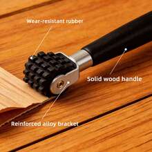 Multi-Functional Pressing Roller Tool, Leather Edging Roller, Woodworking Manual Roller, Sound Insulation Construction Pressing Roller, Available In Multiple Sizes - Toothed Roller - View 5