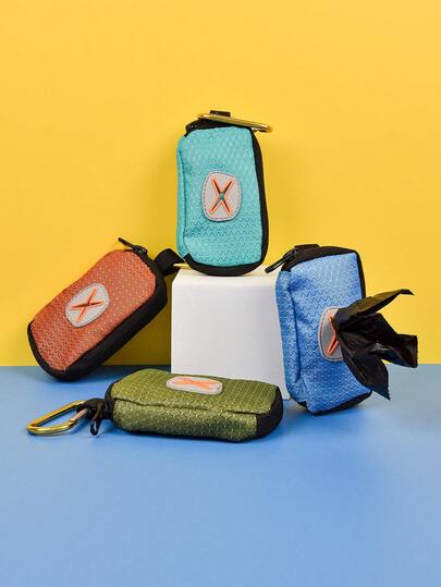 Dog Poop Bag Holder Light Weight And Multifunctional , Freeing Up Your Hands When Walking Your Dog. It Can Be Connected To Any Pet Leash (Waste Bag And Leash Not Included).