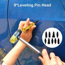 57pcs Car Body Dent Puller Kit, Auto Dent Repair Set With Golden Lifter For Auto Body Dent Remover, Minor Dent And Deep Dent Removal - A - View 3