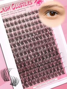 168 sợi mi giả dạng chùm C-Curl mềm mại tự nhiên, độ dày 8-18mm, thân mi mềm mại và mảnh, dễ đeo, có thể tái sử dụng, phù hợp cho trang điểm hàng ngày. - C - Xem 4