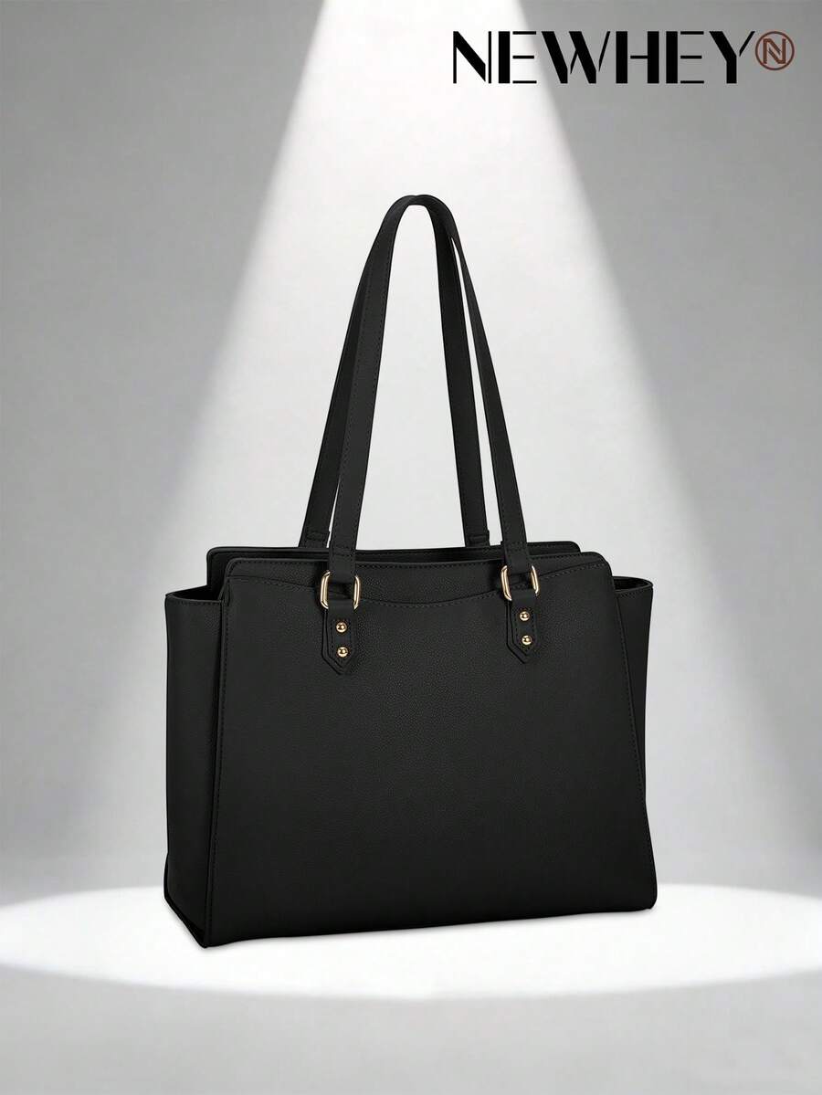 NEWHEY Tote Bags For Women Pu Leather Shoulder Bag Large Capacity Handbags With Zipper Large Purses For Work Travel