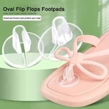 1 Pair Silicone Toe Protectors, Shock-Absorbing, Waterproof, Anti-Friction, Suitable For Flip-Flops And Sandals - Clear - View 1