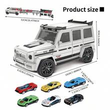 UINLE Baby Children's Racing Track Toy Set, Free Track Assembly, Comes With Random Alloy Racing Cars, Supports Multi-Player Competition, Helps Develop Hand-Eye Coordination And Focus, Ideal Birthday/Holiday Gift For Boys - Multicolor - View 11