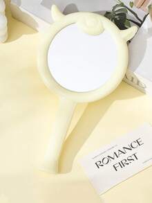 1pc Cute Sheep Handheld Makeup Mirror, Large Size Versatile Cartoon Portable Compact Mirror - Multicolor - View 11