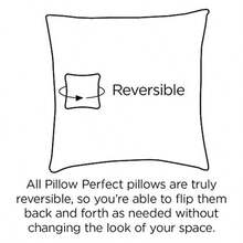 Pillow Perfect - Cojín para Confeti para Exteriores y Interiores 18.5 x 44 Pulgadas Color Azul/Marfil - Azul - Ver 3