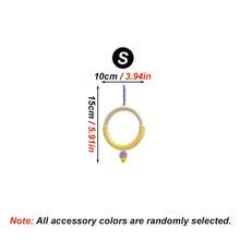 1PC Random Color Assemble Parrot Climbing & Boredom Relief Toy, Rope Chew Perch, Hanging Ring Swing, Birdcage Accessory Stand,Rope Bite-Resistant & Scratch-Resistant, Satisfies Climbing & Chewing Instinct, Enriches Entertainment Experience - View 11