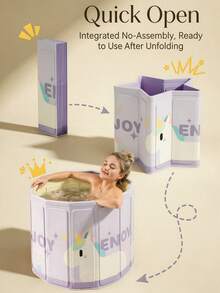 1pc Foldable Bathtub - Standalone Design Suitable For Shower Room/Home Bathroom, Portable Space-Saving Storage. Exclusive Adult SPA Experience, Meets Hot Tub And Ice Bath Needs, Relaxing And Practical! Provides Two Sizes, Suitable For Home/Hotel/Business Travel, Easily Enjoy Convenient Bathing Freedom! - A - View 5
