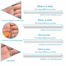 KLONKEE 4/8/12/15pcs Ring Adjuster Set, 2 Styles, 12 Sizes, Ring Sizer, Ring Guard, Ring Mandrel, Polishing Cloth Ring Sizer, Jewelry Making Tools - Ring Adjustment Tool - View 2