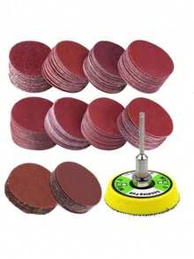 150/100pcs Sandpaper Polishing Pad Set - Durable Multi-Purpose Sanding Discs (60-2000 Grit) For Smooth Polishing | Power Tool Accessories | Suitable For Woodworking, Metalworking And Metal Polishing | Men's Tools, Car Repair Tools - Multicolor - View 1