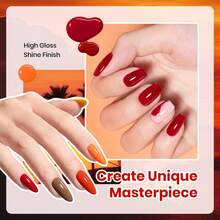 Beetles 15ML 6 Colors  HEMA-Free Pastel Gel Polish - Fairy Tale Dream, Pastel Yellow Pink Blue Purple, Colorful Bottle, Soak Off UV LED Manicure - 15ML 6Colors Hema Free Autumn Dusk - 查看 4