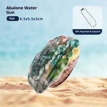 1pc New Realistic Abalone Water Gun, Squirt Toy For Summer Outdoor Water Play, Interactive Gadget For Family, Friends, Birthday Gift, Pool & Beach Party Accessory - Multicolor - View 8