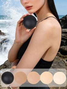 Women's Silicone Breathable Nipple Covers, Lightweight And Skin-Friendly Silicone Pasties, Suitable For Dresses, Daily Wear And Other Outfits, Essential Lingerie Accessory For Women - Multicolor - View 5