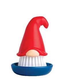 1 pieza Cepillo de cocina con forma de bigote de colores múltiples, cerdas duraderas para limpiar platos, herramienta de cocina divertida, cepillo para verduras, regalo práctico y lindo - Cepillo para lavar platos enano - Ver 7