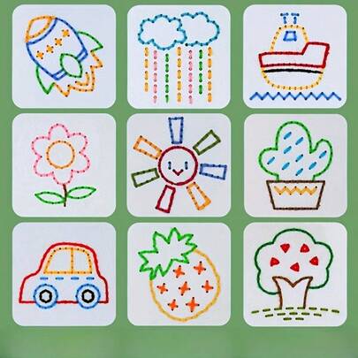 6 件/12 件 DIY 缝纫套装 – 创意无纺布工艺材料，包括手工饰品和娃娃装饰品、礼品创意、工艺材料和娃娃配件。