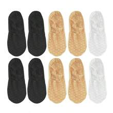 1/5/10 Pairs Of Fashionable Spring And Summer Women's Cool Feeling Skin Friendly Non Slip Mouth Polka Dot Lace Boat Scks ﻿ - Multicolor - View 17