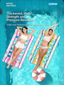 1pc Thick Inflatable Water Leisure Chair, Inflatable Water Floating Bed, Inflatable Swimming Pool, Suitable For Summer Outdoor Swimming Parties, Team Building Activities And Outings - Colored Floating Buoys - View 7
