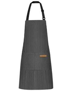 Unisex Cooking Aprons Adjustable Kitchen Bib Aprons For Women Men Chef Kitchen Cooking Aprons Cotton Polyester Blend Adjustable Bib Aprons Chef Aprons Baking Strap Aprons Chef Aprons Perfect For Restaurant BBQ And Painting Home Cooking Essentials - Multicolor - View 11