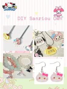 SANRIO 30克三丽鸥系列可爱卡通树脂吊坠，DIY饰品制作配件，适用于项链、耳环、包包等手工制作 - 期間 - 查看 4