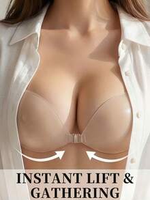 2/1 PCS Transparent Silicone Invisible Nipple Covers, Strapless And Anti-Slip, Small Size, Breast Lifting Nipple Covers, Suitable For Wedding Dresses With Straps, Reusable - Multicolor - View 2