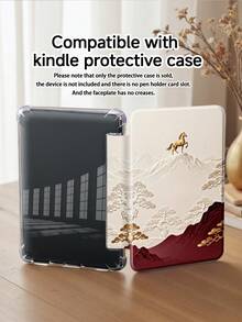 Ayotu 1件装风景野马图案平板电脑保护套和Kindle电子书保护套，兼容iPad第10代、11英寸/Air第4代/Air第7代/9.7英寸，兼容三星Galaxy Tab A9 Plus，Kindle（第11代-2024年发布）（6英寸），Kindle Paperwhite第12代2024年，绝佳节日礼物，时尚简约图案。 - 彩色 - 查看 8