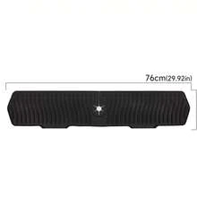 1 tấm chắn nước bằng silicon cải tiến kích thước 29,92 inch/76cm, thảm thấm nước và miếng hứng nước nhỏ giọt, thảm bồn rửa gấp gọn chống thấm nước dùng cho nhà bếp và phòng tắm. - màu đen - Xem 2