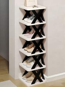Portable Folding Shoe Storage Rack Multi-Tier Foldable Shoe Rack For Men And Women Small Shoes Organizer Shoe Stand Shoe Cabinet For Entryway Closet Bedroom Hallway And Small Spaces Bedroom Stuff Home Essential - Multicolor - View 13