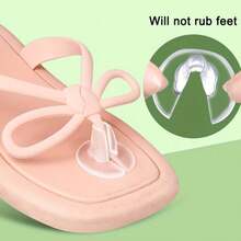 1 Pair Silicone Toe Protectors, Shock-Absorbing, Waterproof, Anti-Friction, Suitable For Flip-Flops And Sandals - Clear - View 2
