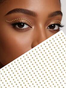 2mm Gold Face Jewels, Hair Jewels, Eyebrow Jewels, Diamond Stickers - Gold - View 5