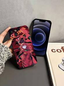 Fondo de pantalla estético de anime de Asuka Red Evangelionfunda de teléfono Fundas compatibles con ,Apple,VIVO,OPPO,,, y Honor.Fabricadas en silicona TPU,ofrecen protección contra golpes y caídas. - Negro - Ver 4