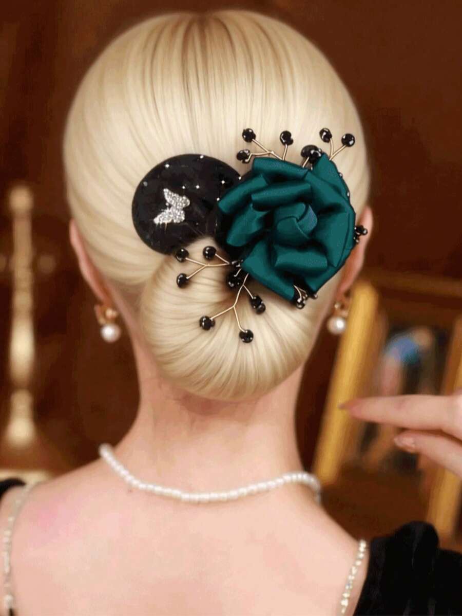 1pc Women's Bun Maker Hair Styling Tool, Slouchy Hair Twist Clip For Barber Salon Beauty Travel Essential,Hair Products, Home Sleeping Bath Decor Hair Tool Kit