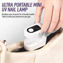 Essentials Mini UV Nail Lamp, Portable 10s Fast Curing Rechargeable USB Gel Curing Light, LED Display & 2-Level Timer, Suitable For Home, Travel, Women, Teens, Beginners, DIY Enthusiasts Gift - Multicolor - View 10