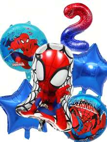 Bộ trang trí bóng bay chủ đề Người Nhện Marvel cho tiệc sinh nhật, bao gồm bóng bay số lớn 40 inch, thích hợp cho các hoạt động kỷ niệm và quà tặng/bó hoa cho trẻ em. - Bộ bóng bay - Xem 12