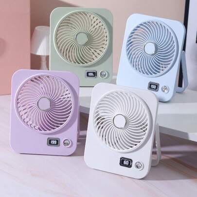 AOYI Tischventilator klappbar mit 199 Stufen einstellbar, tragbarer Tischventilator, mit Wandhalterung, 500mAh Akku einstellbar, Sommer-Essentials für Make-up, Arbeit, Studium, Kochen, Wimpern, persönliche USB-Ventilatoren für Zuhause, Büro, Schule, Apartment, Studentenwohnheim, Terrasse, Arbeitszimmer, Klassenzimmer