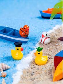 15pcs Assorted Mini Resin Duck Figurines, Cute Animal Decor, DIY Craft And Desktop Ornaments, Random Styles - A - View 3