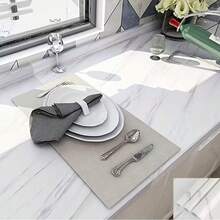 White Base Gray Marble Texture Waterproof Oil-Proof Kitchen Stove Top Surface Sticker, Furniture Protective Wallpaper - Jazz White - View 4
