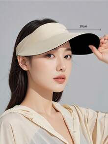 Seamless One-Piece Sun Protection Hat, New Women's Large Brimmed Hat, Foldable Sun Hat - Multicolor - View 4