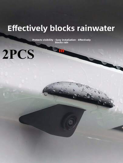 Bộ 2 tấm chắn mưa cho gương chiếu hậu ô tô, viền dày và rộng - Bề mặt mờ, bảo vệ camera khỏi mưa, phụ kiện trang trí ô tô, phù hợp với gương chiếu hậu ô tô, xe tải, SUV - Tăng cường tầm nhìn trong điều kiện mưa và mưa lớn, tấm chắn mưa cho gương chiếu hậu ô tô đa năng, phụ kiện che mưa và nắng cho ô tô, phụ tùng độ xe tốt, tấm che mưa, phụ kiện ô tô