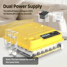 24-216 Egg Incubator For Hatching Eggs With Fully Automatic Egg Turning, Humidity Control By Bottles, Incubators For Chicken, Ducks, Quail, And Other Poultry Eggs, 360° View With Clear Window - Xem 9