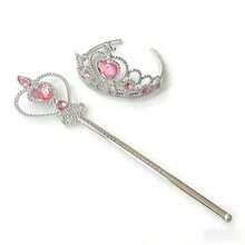 Crown + Heart Wand Set, Pink Accessories,Princess Style,For All Events And Festive Occasions - Pink - View 5