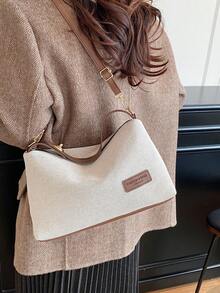 2026 New Niche Design Women's Bag, Large Capacity Crossbody Bag, Retro Shoulder Underarm Bag - Brown - View 12
