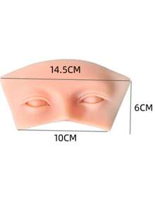 BUCICE Eyelash Extension Training Practice Eyelash Model Silicone Skin Face, Reusable 3D Practice Silicone Skin Lips Permanent Makeup Tattoo Training Makeup Tools - Multicolor - View 8