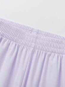 Balabala Unisex Tween Girl Lightweight Quick-Dry Summer Jogger Pants For Boys And Girls, Breathable Sport Trousers - Pink Purple - View 3