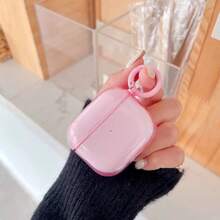 Transparent Pink Protective Case Suitable Compatible With Apple , Anti-Scratch And Anti-Drop Cover - Multicolor - View 10